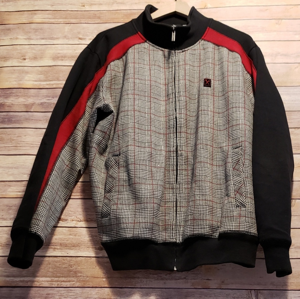 Mens Marc Ecko cut&sew Houndstooth jacket